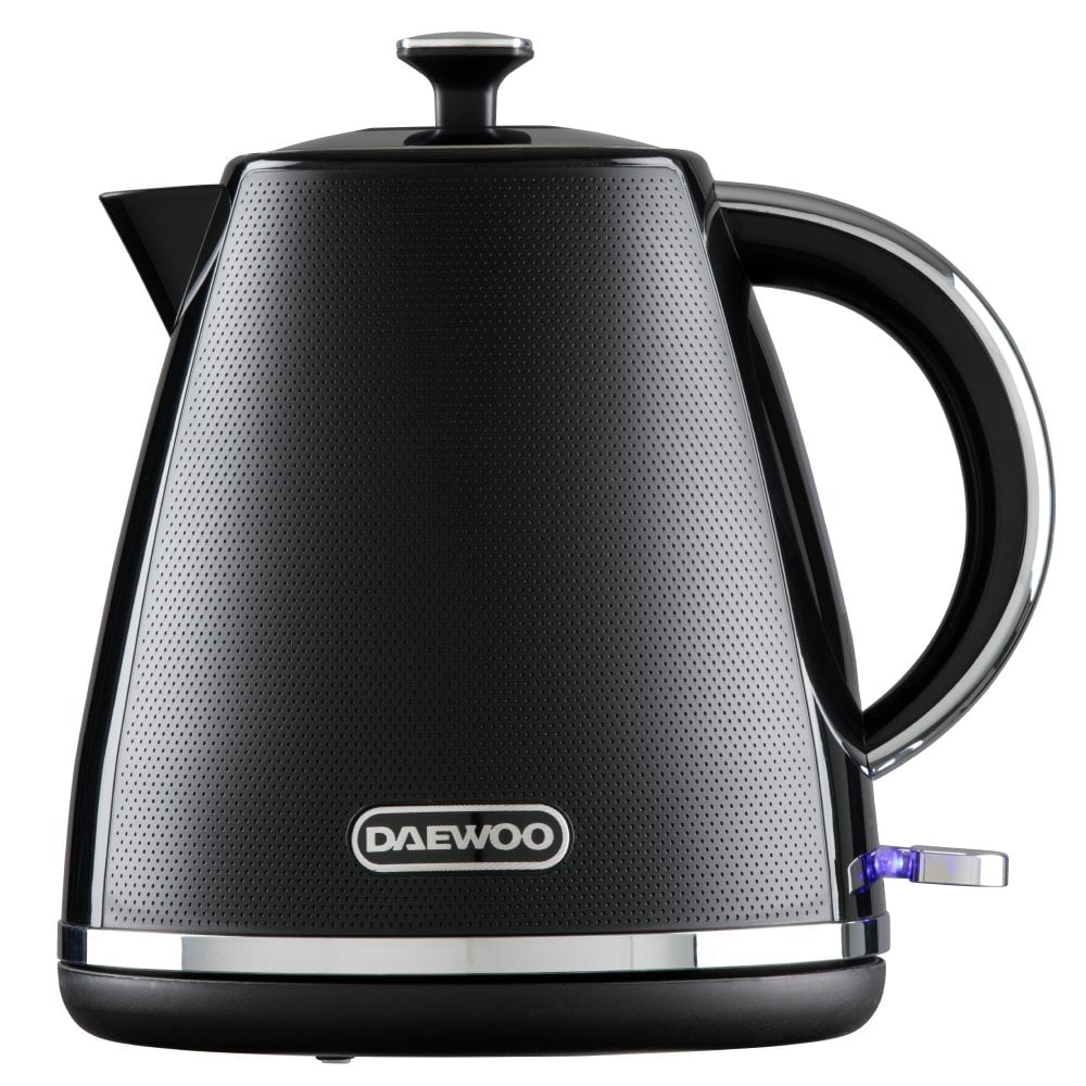 Daewoo SDA2624GE Stirling 1.7L 3kw Pyramid Kettle Black Electric Kettles Eurosonic Group Limited (AIS) Brand_Daewoo Coffee Teapots & Hob Kettles Collections_Coffee Teapots and Hob Kettles Collections_Kettles Daewoo Electric Kettles Jan25 Kettle Kettles Product Type_Kettles RobC