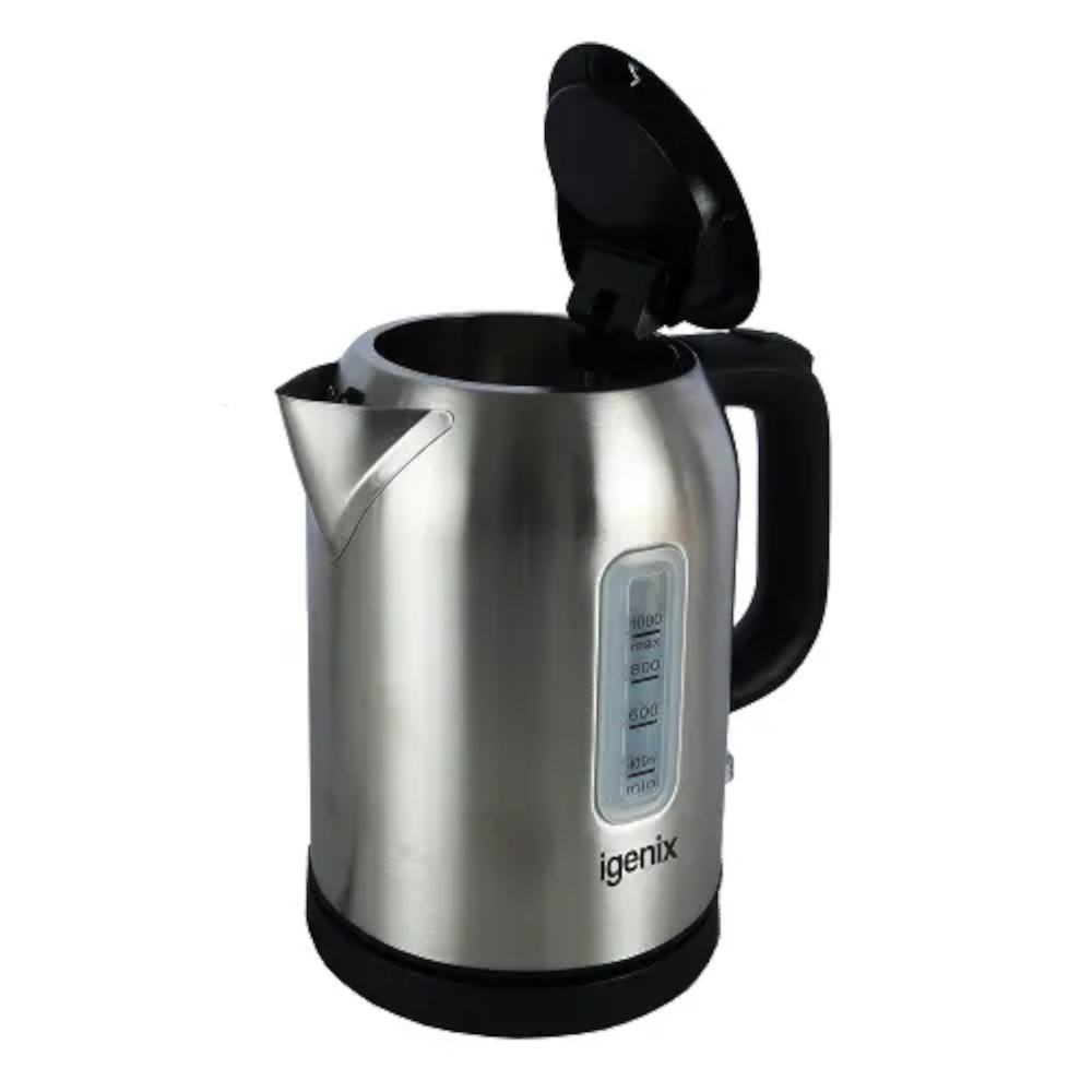 Igenix IGK01022SS Jug Kettle 1Ltr Stainless Steel 2.2kW Electric Kettles Igenix Brand_Igenix Collections_Kettles Dec23 Domestic Appliances Google Product Igenix Kettles Mark.Williams Pik-A-Pak Product Type_Kettles