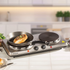 Daewoo SDA1676 Double Hotplate Stainless Steel Hobs - Single Euronics Brand_Daewoo Collections_Cooking Appliances Cooking Appliances Daewoo Domestic Appliances Electrical Google Product Jul24 Product Type_Hobs - Double RobC