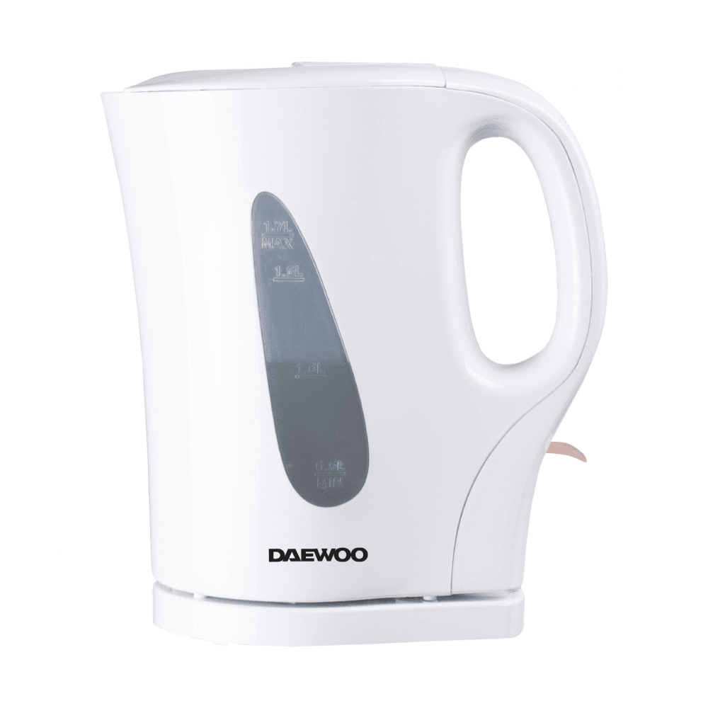 DAEWOO SDA1567 Plastic Kettle 1.7L - White Electric Kettles Eurosonic Group Limited (AIS) Brand_Daewoo Coffee Teapots & Hob Kettles Collections_Kettles Daewoo Electric Kettles Jan25 Kettle Kettles Product Type_Kettles RobC white