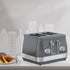 DAEWOO SDA2525 Baltimore 4 Slice Toaster- GREY Toasters Eurosonic Group Limited (AIS) Brand_Daewoo Collections_Toasters Daewoo Jan25 Product Type_4 Slice Toasters Product Type_Sandwich Toasters RobC Toaster Toasters