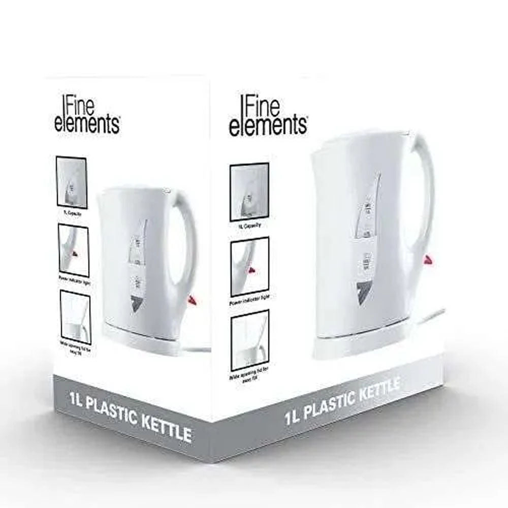 Daewoo Cordless White Kettle 1L - SDA2486 Electric Kettles Eurosonic Group Limited (AIS) Brand_Daewoo CarlR Collections_Kettles Daewoo Electric Kettles Kettle Kettles Kitchen Kitchen Appliances Kitchenware Oct25 Product Type_Kettles