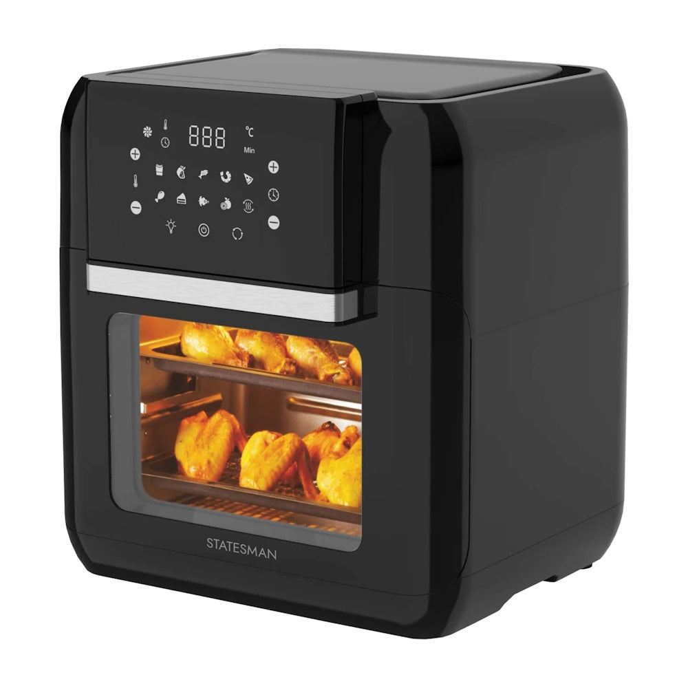 Statesman SKAO11015BK 11L Digital Air Fryer Air Fryers Bluestem Group CarlR Collections_Cooking Appliances Cooking cooking & baking Cooking Appliances Dec24 free delivery Kitchen Appliances Product Type_Air Fryers Save on Cooking Sundry Electric Cooking