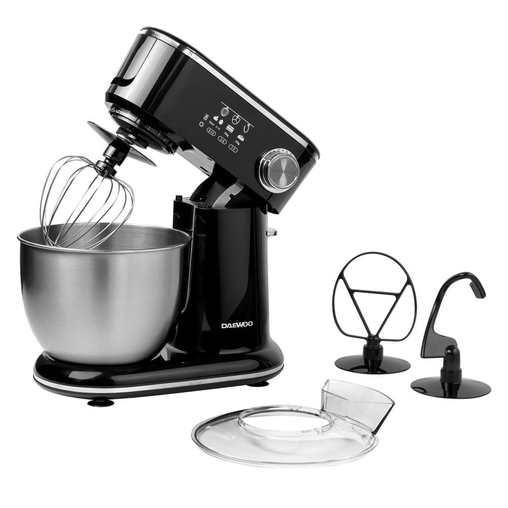 Daewoo Stand Mixer Black 1000W 5L - SDA2758 Mixing Bowls Eurosonic Group Limited (AIS) aug25 Baking Brand_Daewoo CarlR Collections_Baking cooking & baking Cooking Appliances Daewoo Kitchen Appliances Mixing Bowl Product Type_Mixing Bowls Product Type_Sundry Baking
