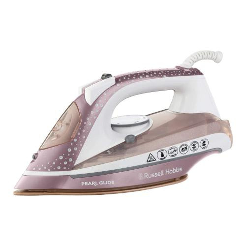 Russell Hobbs Pearl Steam Iron 2600W - RH23972 Steam Irons Fairway Electrical Wholesale Ltd Brand_Russell Hobbs CarlR Collections_Irons Irons Laundry Appliances Oct25 Product Type_Laundry Accessories Product Type_Steam Irons Russell Hobbs