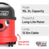 Henry Family XL 620W Vacuum Cleaner - HVR200F Cylinder Vacuums R K Wholesale Ltd (AIS) CarlR Collections_Vacuums / Floor Cleaners henry Oct25 Pet Vacuum Product Type_Cylinder Vacuums Vacuums Vacuums & Floor Cleaners