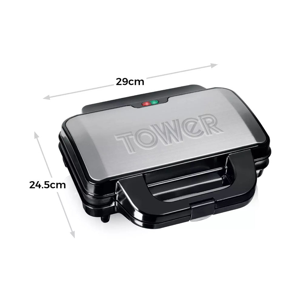 Tower Deep Fill Sandwich Maker - T27013 Sandwich Toasters R K Wholesale Ltd (AIS) Brand_Tower CarlR Kitchen Kitchen Appliances Kitchenware Oct25 Product Type_Sandwich Toasters Sandwich Makers Tower