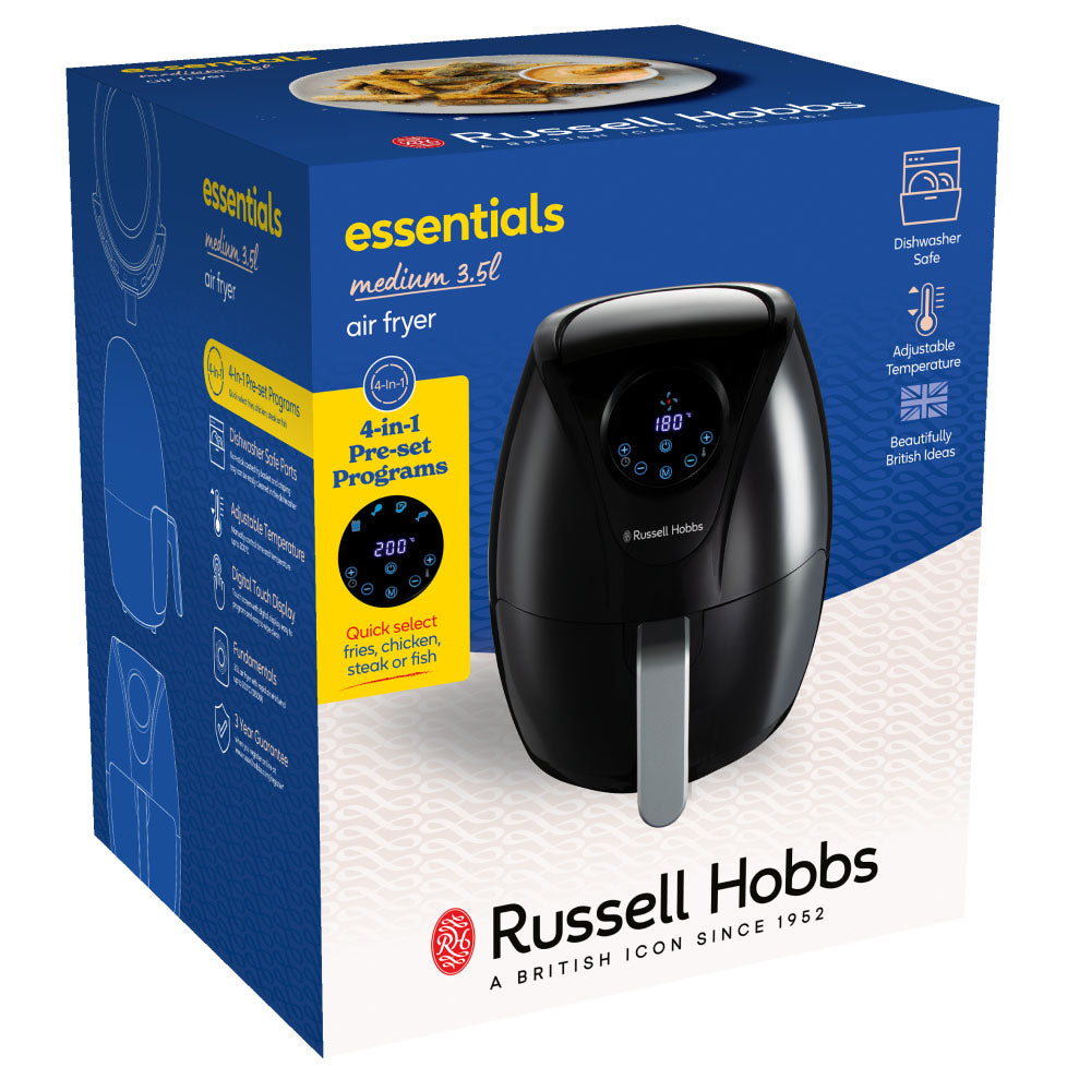 Russell Hobbs Rapid Digital Air Fryer 3.5Ltr - 27350 Air Fryers R K Wholesale Ltd (AIS) Brand_Russell Hobbs CarlR Collections_Cooking Appliances Cooking cooking & baking Cooking Appliances Oct25 Product Type_Air Fryers Russell Hobbs Save on Cooking Sundry Electric Cooking