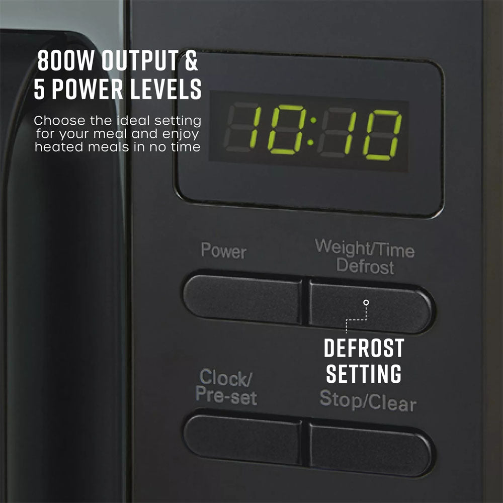 Swan Digital Microwave 20L 800W – Black - SM4421BLK Microwaves R K Wholesale Ltd (AIS) Brand_Swan CarlR Kitchen Appliances Microwave & Mini Ovens Microwaves Oct25 Product Type_Microwaves Swan