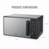 Swan Digital Microwave 20L 800W – Black - SM4421BLK Microwaves R K Wholesale Ltd (AIS) Brand_Swan CarlR Kitchen Appliances Microwave & Mini Ovens Microwaves Oct25 Product Type_Microwaves Swan