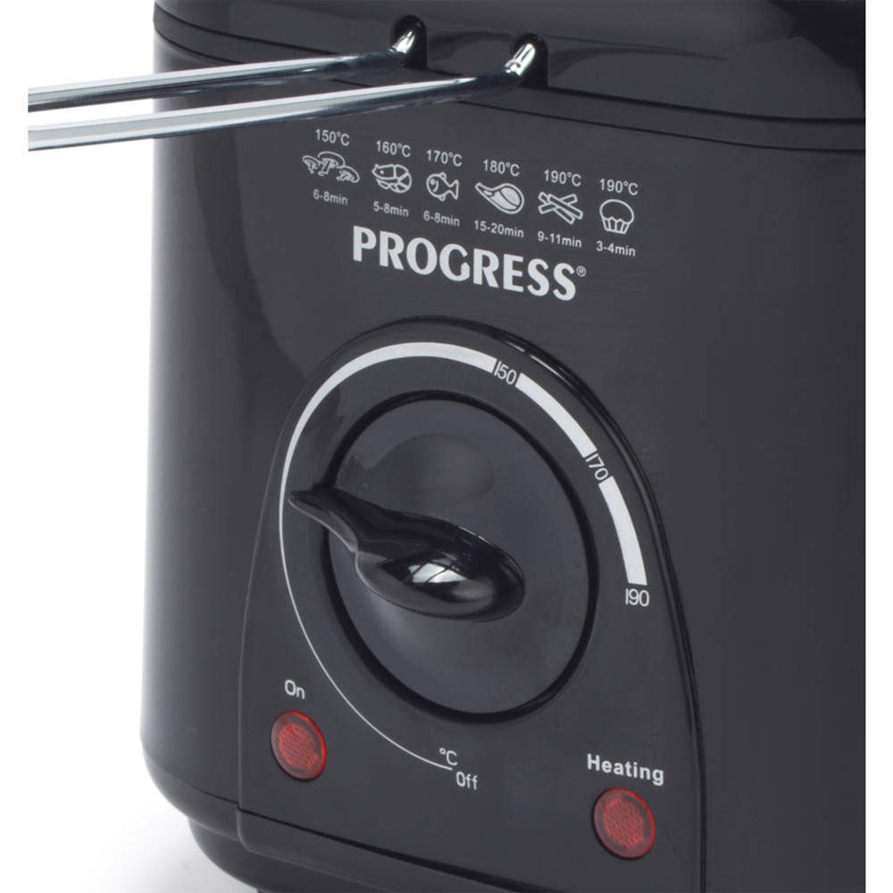 Progress Deep Fat Fryer 1L - EK2969PBLK Kitchenware UP Global Sourcing UK Ltd (AIS) Brand_Progress CarlR Deep Fryers Kitchen Kitchen & Dining Kitchen Appliances Kitchenware Oct25 Product Type_Deep Fryers Progress Progress Cookshop