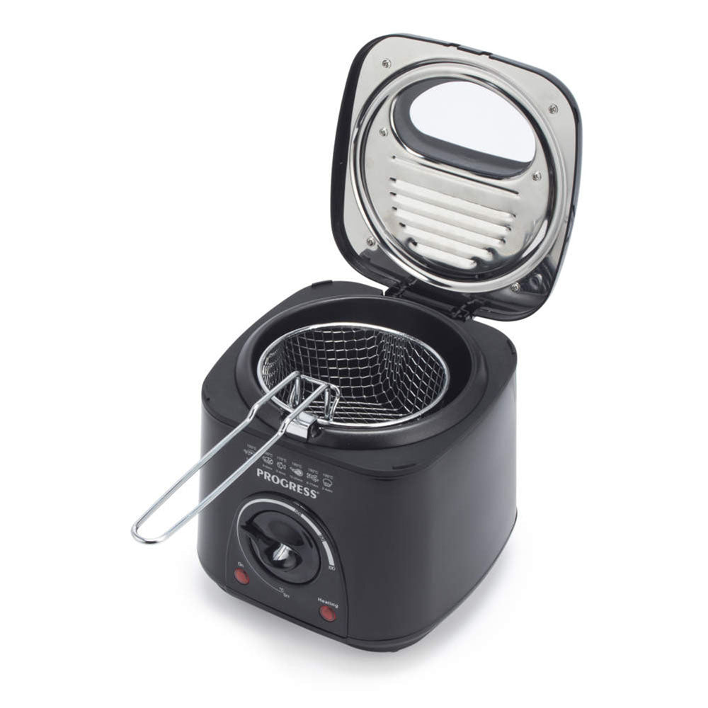 Progress Deep Fat Fryer 1L - EK2969PBLK Kitchenware UP Global Sourcing UK Ltd (AIS) Brand_Progress CarlR Deep Fryers Kitchen Kitchen & Dining Kitchen Appliances Kitchenware Oct25 Product Type_Deep Fryers Progress Progress Cookshop