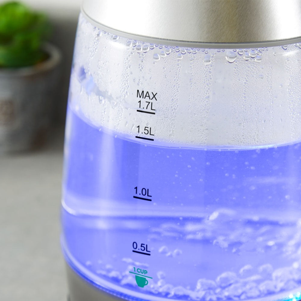 Presto Glass Jug Kettle 1.7Ltr - PT10040GRY Electric Kettles R K Wholesale Ltd (AIS) Brand_Tower CarlR Collections_Kettles Electric Kettles Kettle Kettles Kitchen Appliances Oct25 Product Type_Kettles Tower