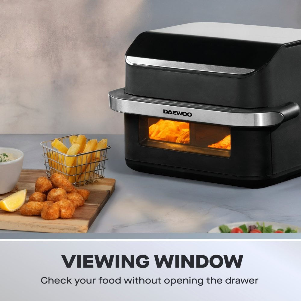Daewoo Mega Drawer Air Fryer 10Ltr - SDA2757 Air Fryers Eurosonic Group Limited (AIS) Brand_Daewoo CarlR Collections_Cooking Appliances Cooking cooking & baking Cooking Appliances Daewoo Kitchen Appliances Oct25 Product Type_Air Fryers Save on Cooking Sundry Electric Cooking