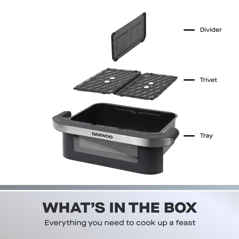 Daewoo Mega Drawer Air Fryer 10Ltr - SDA2757 Air Fryers Eurosonic Group Limited (AIS) Brand_Daewoo CarlR Collections_Cooking Appliances Cooking cooking & baking Cooking Appliances Daewoo Kitchen Appliances Oct25 Product Type_Air Fryers Save on Cooking Sundry Electric Cooking