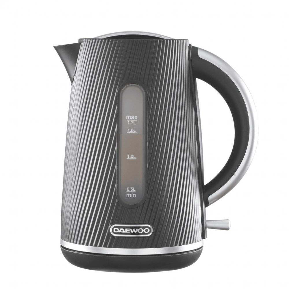 Daewoo Cascade 1.7L Kettle – Black - SDA2773 Electric Kettles Eurosonic Group Limited (AIS) Brand_Daewoo CarlR Collections_Kettles Daewoo Electric Kettles Kettle Kettles Oct25 Product Type_Kettles