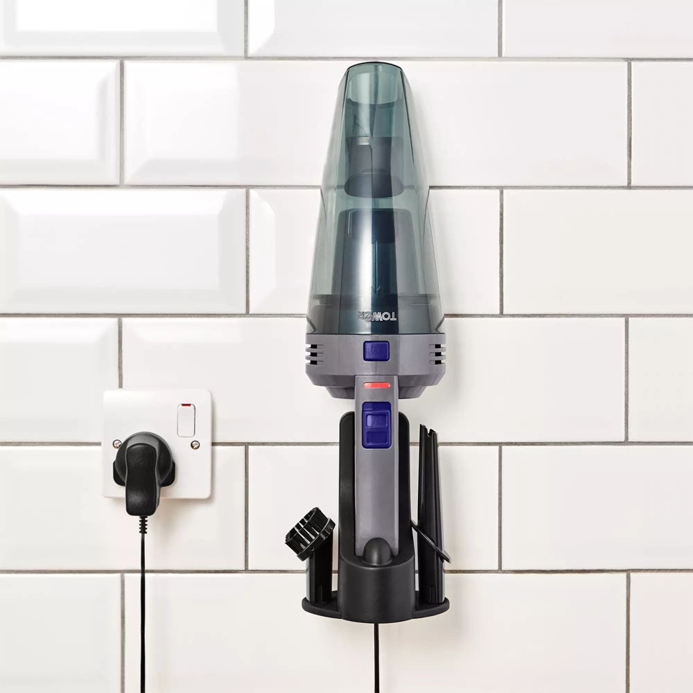 Tower Cordless Handheld Vacuum 7.4V - T127000BLG Handheld Vacuums R K Wholesale Ltd (AIS) Brand_Tower CarlR Collections_Vacuums / Floor Cleaners Oct25 Product Type_Cordless Vacuums Product Type_Handheld Vacuums Product Type_Wet and Dry Vacuums Tower Vacuums Vacuums & Floor Cleaners