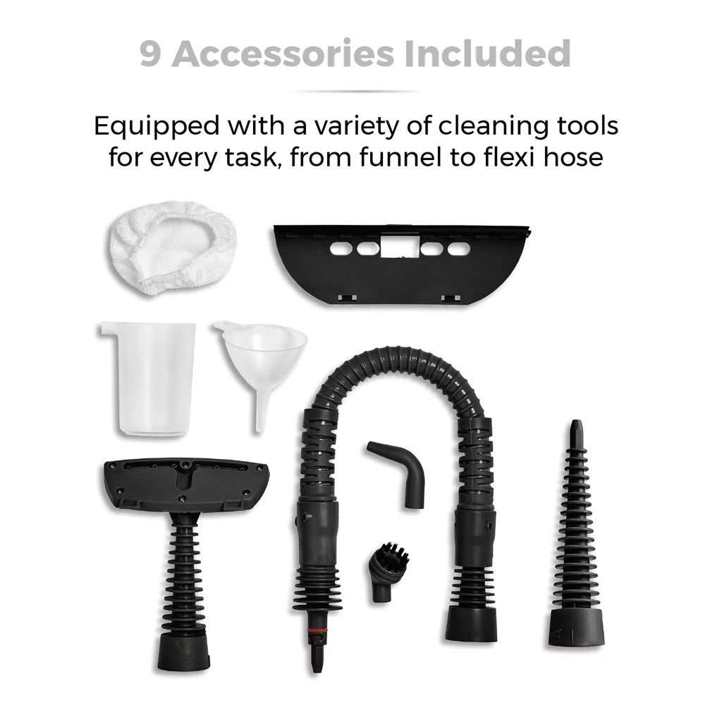 Tower Handheld Steam Cleaner – THS10 Silver - T134000PL Steam Cleaners RMS International Ltd aug25 CarlR Cleaning Cleaning Equipment Collections_Cleaning Equipment Home Household Cleaning Products Product Type_Electric Steamers Product Type_Steam Cleaners Product Type_Tower Fans Steamers Tower