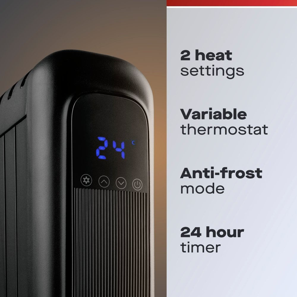 Daewoo Oil Free Radiator 2000W - HEA1980 Radiators Eurosonic Group Limited (AIS) Brand_Daewoo CarlR Collections_Portable Heating Daewoo Heating Heating / Cooling Oct25 Portable Heating Product Type_Radiators Radiator Save on Heating