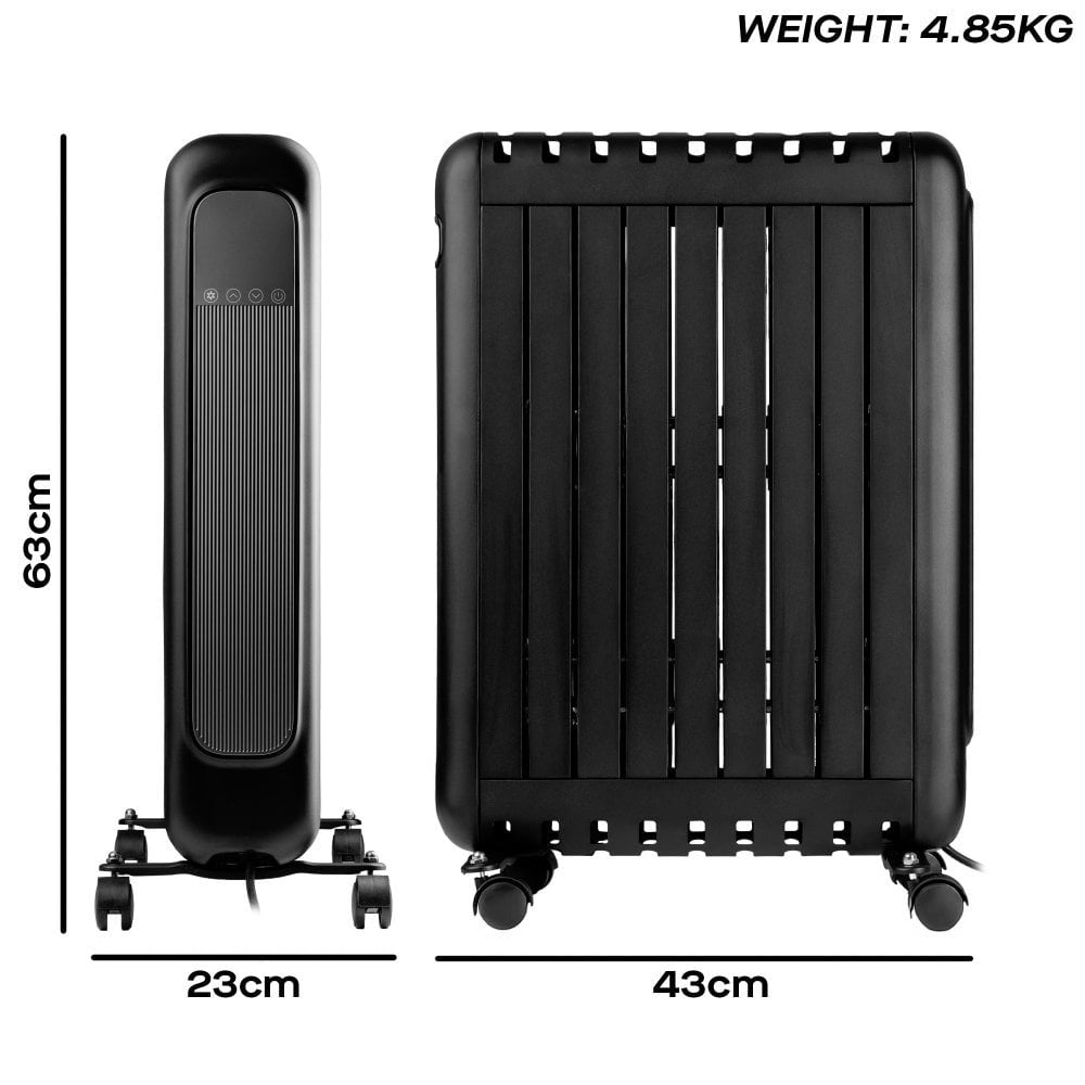 Daewoo Oil Free Radiator 2000W - HEA1980 Radiators Eurosonic Group Limited (AIS) Brand_Daewoo CarlR Collections_Portable Heating Daewoo Heating Heating / Cooling Oct25 Portable Heating Product Type_Radiators Radiator Save on Heating