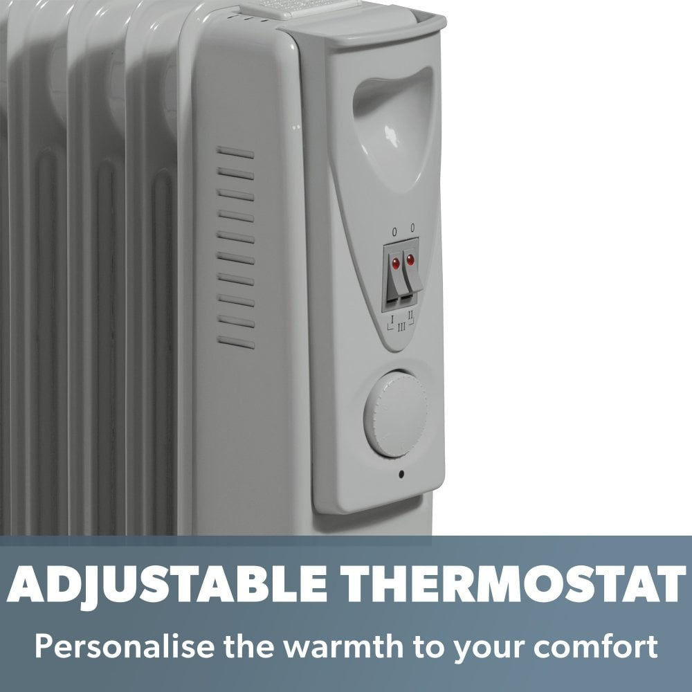 Daewoo Tall Oil-Filled Radiator 1500W - HEA1130 Radiators Eurosonic Group Limited (AIS) Brand_Daewoo CarlR Collections_Portable Heating Daewoo Heating Heating / Cooling Oct25 Portable Heating Product Type_Radiators Radiator Save on Heating
