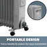 Daewoo Tall Oil-Filled Radiator 1500W - HEA1130 Radiators Eurosonic Group Limited (AIS) Brand_Daewoo CarlR Collections_Portable Heating Daewoo Heating Heating / Cooling Oct25 Portable Heating Product Type_Radiators Radiator Save on Heating