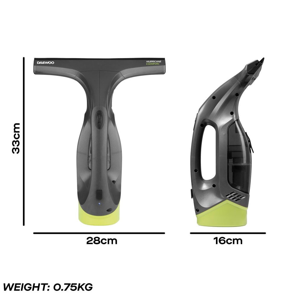 Daewoo Hurricane Window Vac - FLR00194 Window Cleaning Eurosonic Group Limited (AIS) Brand_Daewoo CarlR Daewoo Oct25 Product Type_Wet and Dry Vacuums Product Type_Window / Glass Clean Product Type_Window Cleaning Vacuums Window