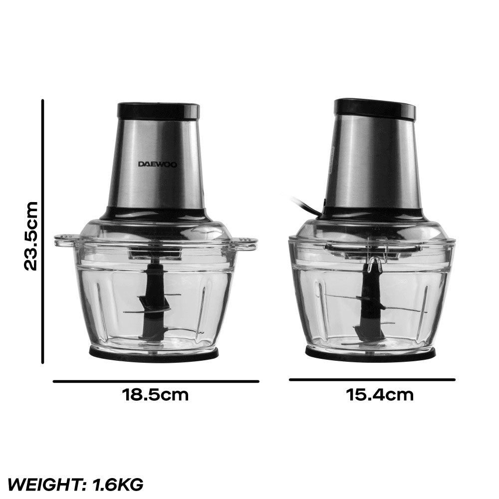 Daewoo Mini Chopper 500W - SDA2732 Slicers & Choppers Eurosonic Group Limited (AIS) Brand_Daewoo CarlR Collections_Slicers and Choppers Daewoo Kitchen Kitchen Appliances Kitchenware Mini Choppers Oct25 Product Type_Mini Choppers Product Type_Slicers & Choppers Slicers & Choppers