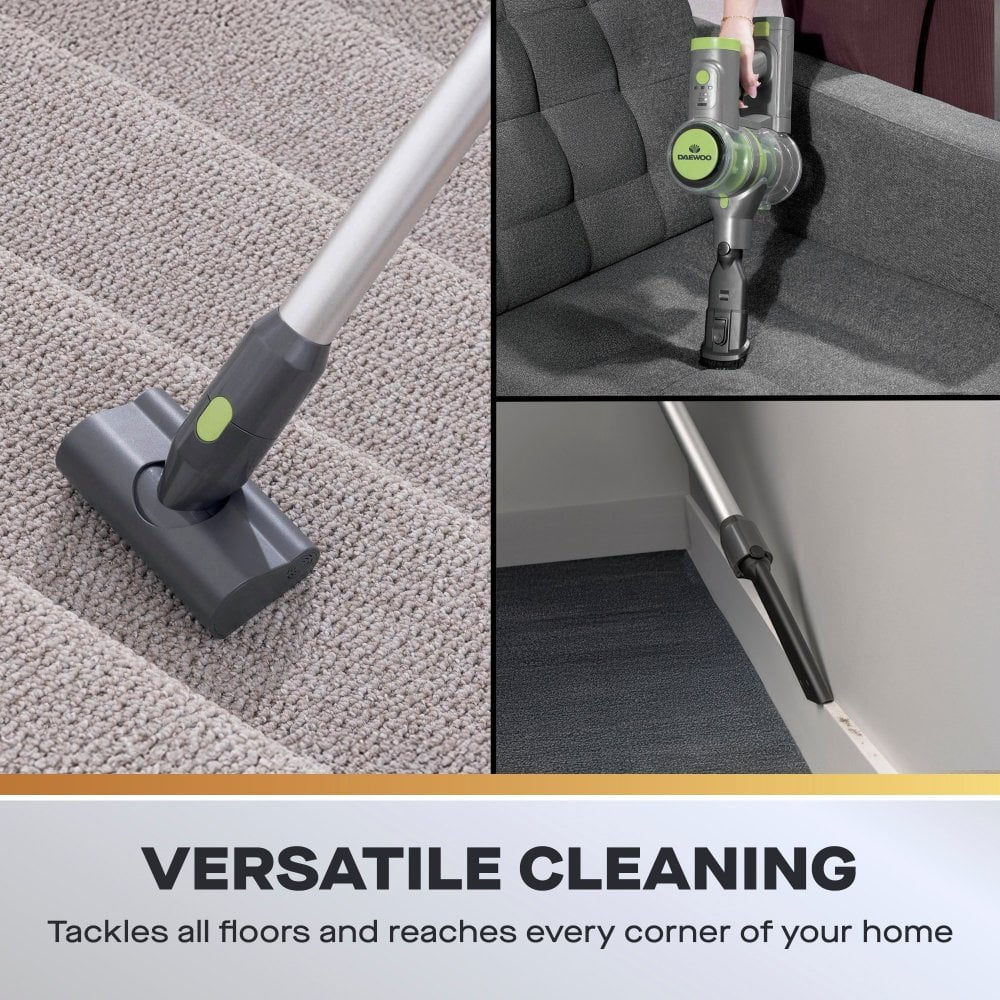 Daewoo Freedom Cordless Vacuum 22.2V - FLR00174GE Upright Vacuums Eurosonic Group Limited (AIS) Brand_Daewoo CarlR Collections_Vacuums / Floor Cleaners Daewoo Nov25 Product Type_Carpet / Floor Cleaning Product Type_Upright Vacuums Vacuums Vacuums & Floor Cleaners