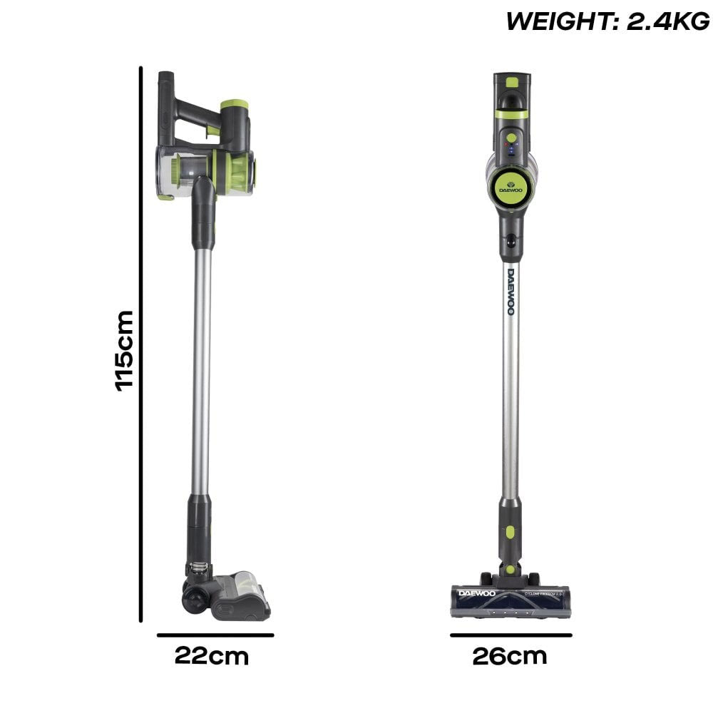 Daewoo Freedom Cordless Vacuum 22.2V - FLR00174GE Upright Vacuums Eurosonic Group Limited (AIS) Brand_Daewoo CarlR Collections_Vacuums / Floor Cleaners Daewoo Nov25 Product Type_Carpet / Floor Cleaning Product Type_Upright Vacuums Vacuums Vacuums & Floor Cleaners