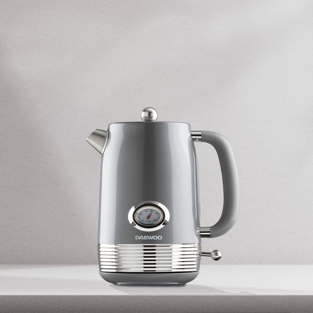 Daewoo Denver Kettle 1.5L 3KW – Smoked Grey - SDA2747GE Electric Kettles Eurosonic Group Limited (AIS) Brand_Daewoo CarlR Collections_Kettles Daewoo Electric Kettles Kettle Kettles Kitchen Kitchen Appliances Kitchenware Nov25 Product Type_Kettles