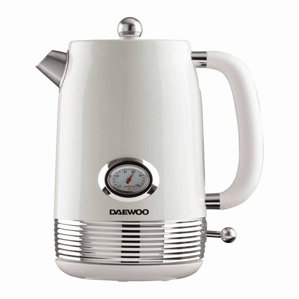 Daewoo Denver Kettle 1.5L 3KW – Buttermilk - SDA2745GE Electric Kettles Eurosonic Group Limited (AIS) Brand_Daewoo CarlR Collections_Kettles Daewoo Electric Kettles Kettle Kettles Kitchen Kitchen Appliances Kitchenware Nov25 Product Type_Kettles