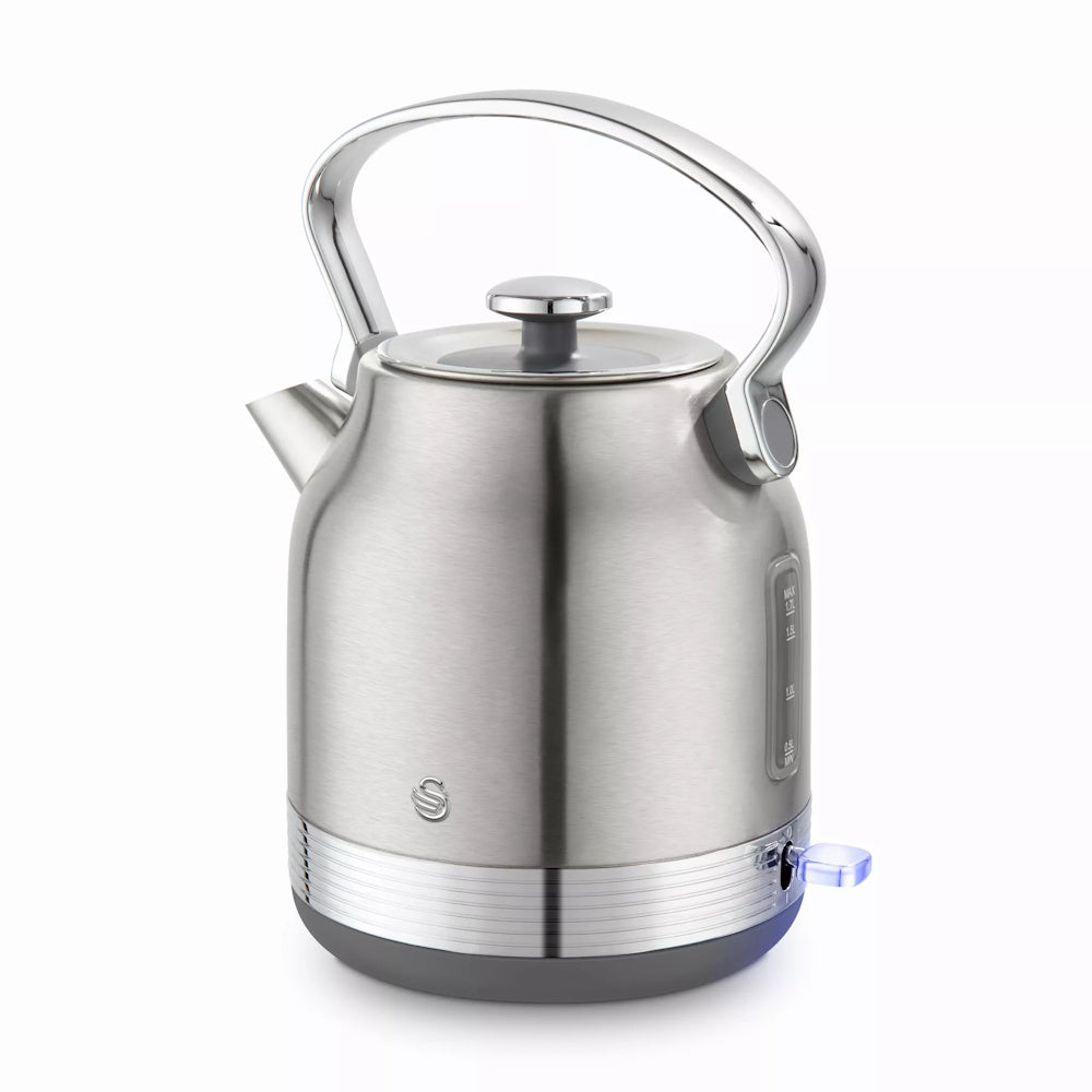 Swan Retro Revive Trad Kettle 1.7L – Stainless - SK14631SS Electric Kettles R K Wholesale Ltd (AIS) Brand_Swan CarlR Collections_Kettles Electric Kettles Kettle Kettles Kitchen Appliances Product Type_Kettles Swan Swan Retro