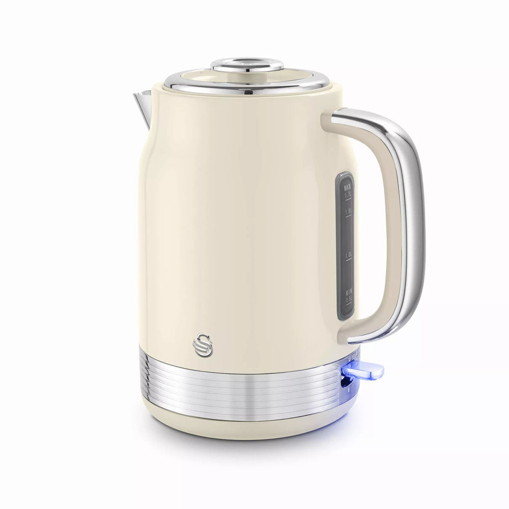 Swan Retro Revive Jug Kettle 1.7L – Cream - SK19025C Electric Kettles R K Wholesale Ltd (AIS) Brand_Swan CarlR Collections_Kettles Electric Kettles Kettle Kettles Kitchen Kitchen Appliances Kitchenware Oct25 Product Type_Kettles Swan Swan Retro