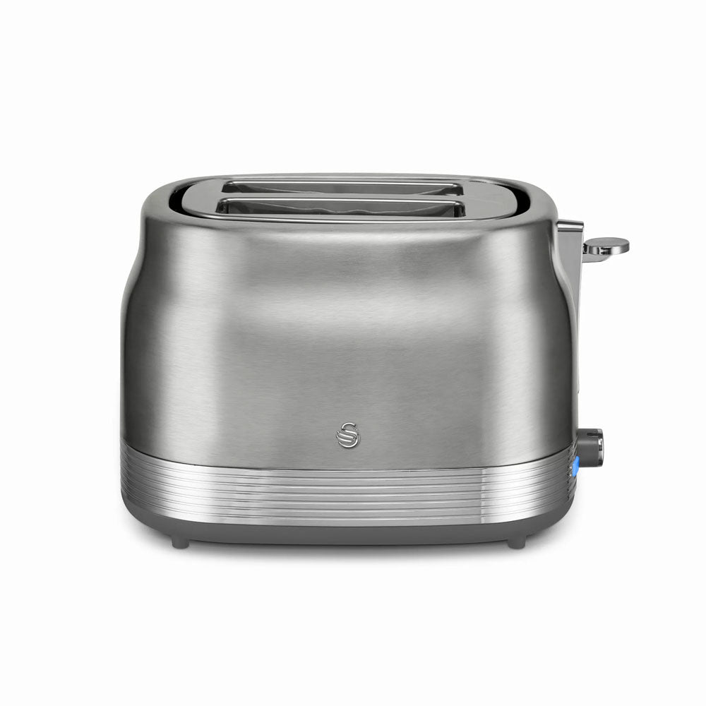 Swan Retro Revive 2 Slice Toaster – Stainless Steel - ST19028SS Toasters R K Wholesale Ltd (AIS) Brand_Swan CarlR Collections_Toasters Oct25 Product Type_2 Slice Toasters Swan Swan Retro Toaster Toasters
