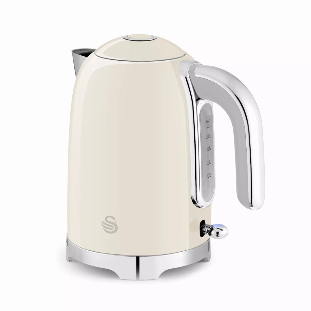 Swan Solace Jug Kettle 1.7L – Cream - SK19026CR Electric Kettles R K Wholesale Ltd (AIS) Brand_Swan CarlR Collections_Kettles Electric Kettles Kettle Kettles Kitchen Appliances Nov25 Product Type_Kettles Swan