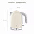 Swan Solace Jug Kettle 1.7L – Cream - SK19026CR Electric Kettles R K Wholesale Ltd (AIS) Brand_Swan CarlR Collections_Kettles Electric Kettles Kettle Kettles Kitchen Appliances Nov25 Product Type_Kettles Swan