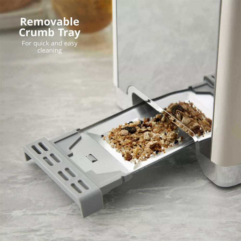 Swan Solace 2 Slice Toaster – Cream - ST19031CR Toasters R K Wholesale Ltd (AIS) Brand_Swan CarlR Collections_Toasters Kitchen Appliances Oct25 Product Type_2 Slice Toasters Swan Toaster Toasters