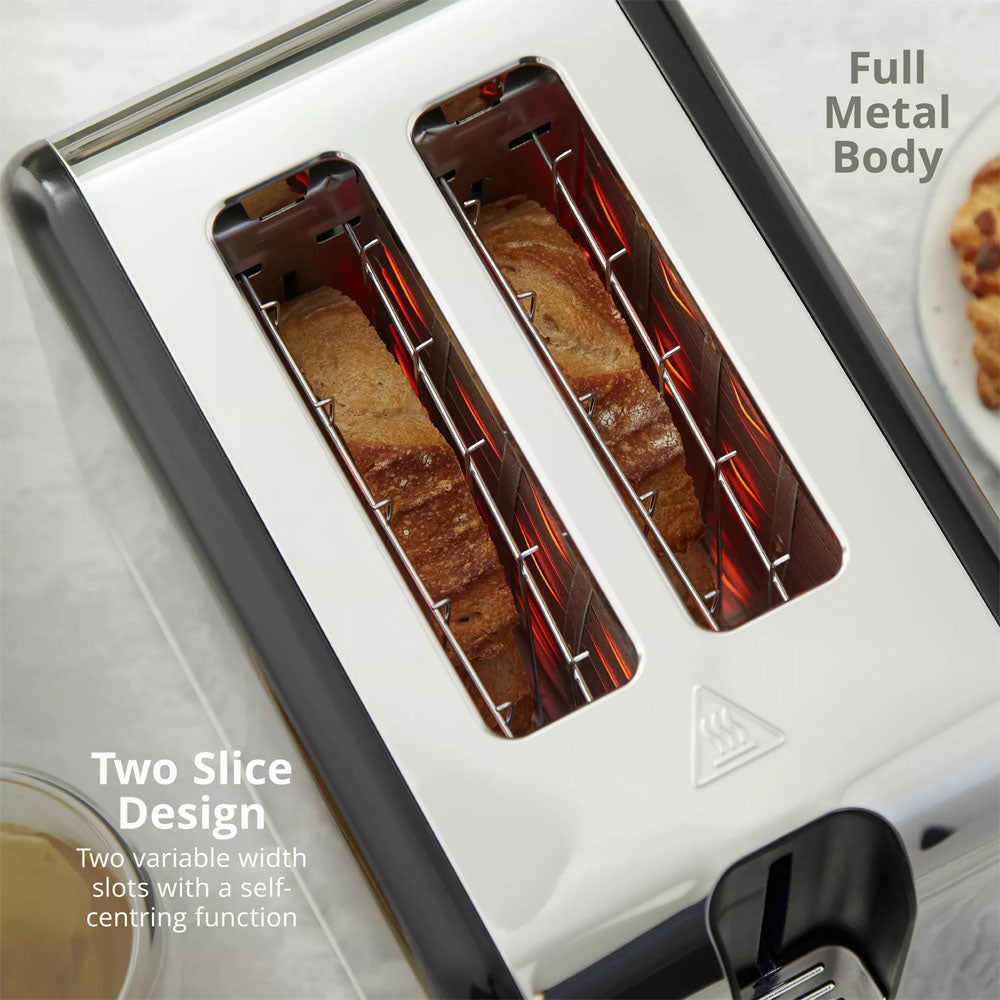 Swan Solace 2 Slice Toaster – White - ST19031WH Toasters R K Wholesale Ltd (AIS) Brand_Swan CarlR Collections_Toasters Kitchen Appliances Oct25 Product Type_2 Slice Toasters Swan Toaster Toasters