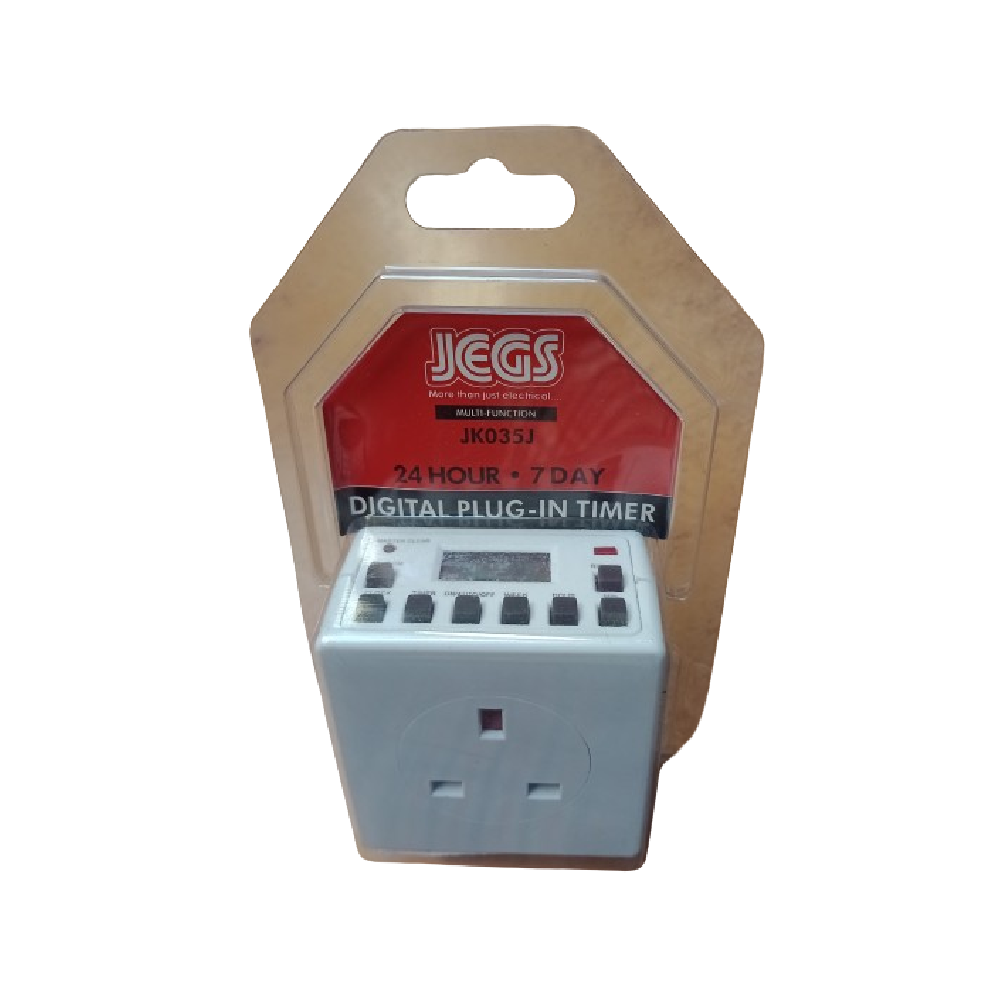 Jegs Digital Plug in Timer 24 Hour 7 Day - Premium Timers from JEGS - Just $11.94! Shop now at W Hurst & Son (IW) Ltd