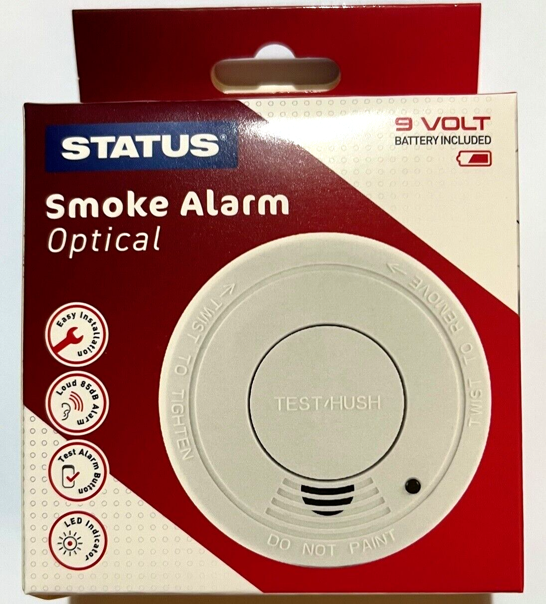 Status 9VDCPESA5 Smoke Alarm White - Premium Smoke Alarms from Status - Just $6.98! Shop now at W Hurst & Son (IW) Ltd