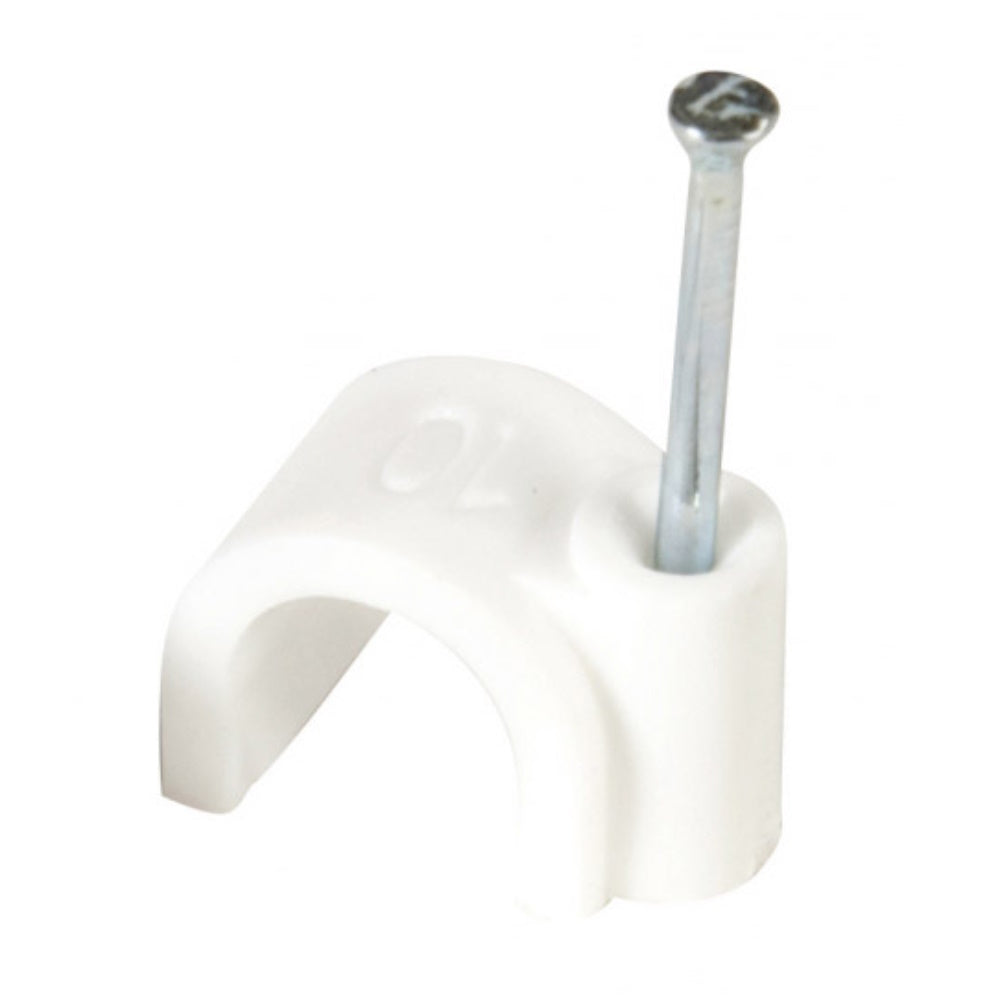 Cable Clip Round White 2.75mm - Sold Individually Cable Clips Newey & Eyre Ltd aug25 Electrical Electrical Fittings & Fixings Google Product Mark.Williams More Electrical Fittings / Fixings Product Type_Cable Clips
