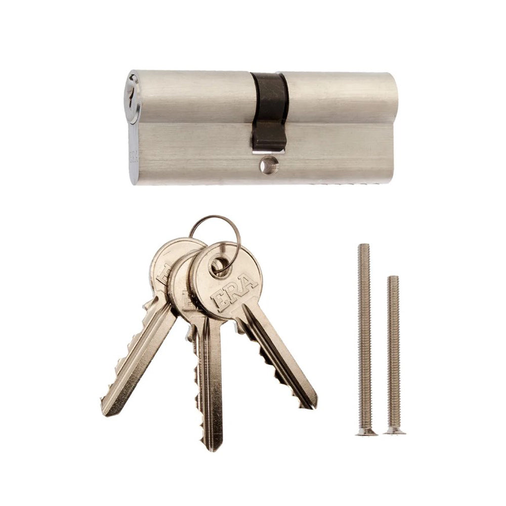 ERA 4077-52 Euro Profile Cylinder 40/40 Satin Window Locks ERA Products Ltd (NMBS) Brand_ERA CarlR Collections_Door Locks / Bolts Door Locks Door Locks & Bolts Era Euro Profile Cylinder Feb25 Product Type_Door Locks Product Type_Window Locks