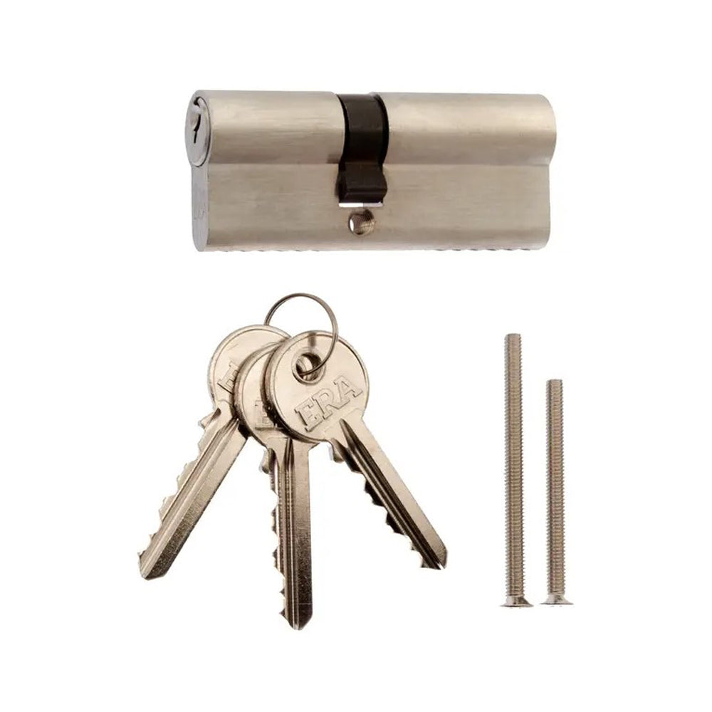 ERA 4089-52 Euro Profile Cylinder 50/50 Satin Window Locks ERA Products Ltd (NMBS) Brand_ERA CarlR Collections_Door Locks / Bolts Door Locks Door Locks & Bolts Era Euro Profile Cylinder Feb25 Locks Product Type_Door Locks Product Type_Window Locks