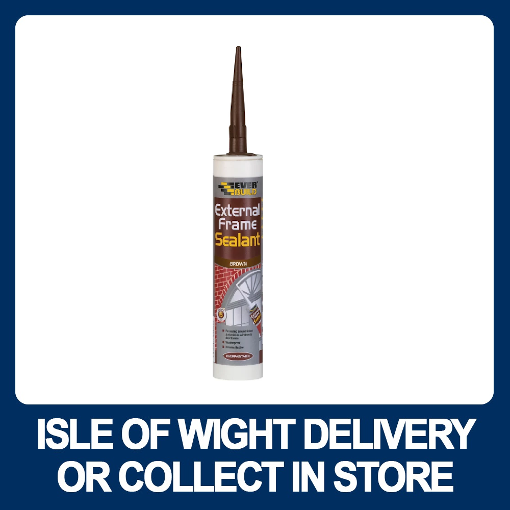 Everbuild EXTBN Frame Sealant Brown290ml - Premium External Frame Sealant from EVERBUILD - Just $2.60! Shop now at W Hurst & Son (IW) Ltd