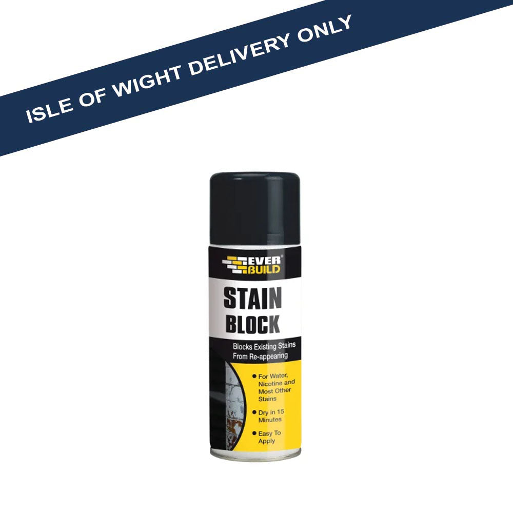 Stain Block 400ml White Basecoat - 488592 Stain Block Toolbank Ltd (NMBS) Brand_Everbuild CarlR Decorating decorating supplies Everbuild iow only iowonly Oct25 Product Type_Stain Block Stain Toolbank