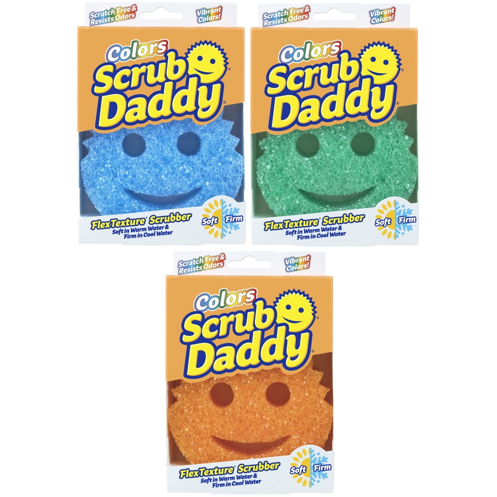 Colours Scrub Daddy Cleaning Sponge - Various Colours - Premium Scourers / Sponges from Scrub Daddy - Just $2.75! Shop now at W Hurst & Son (IW) Ltd