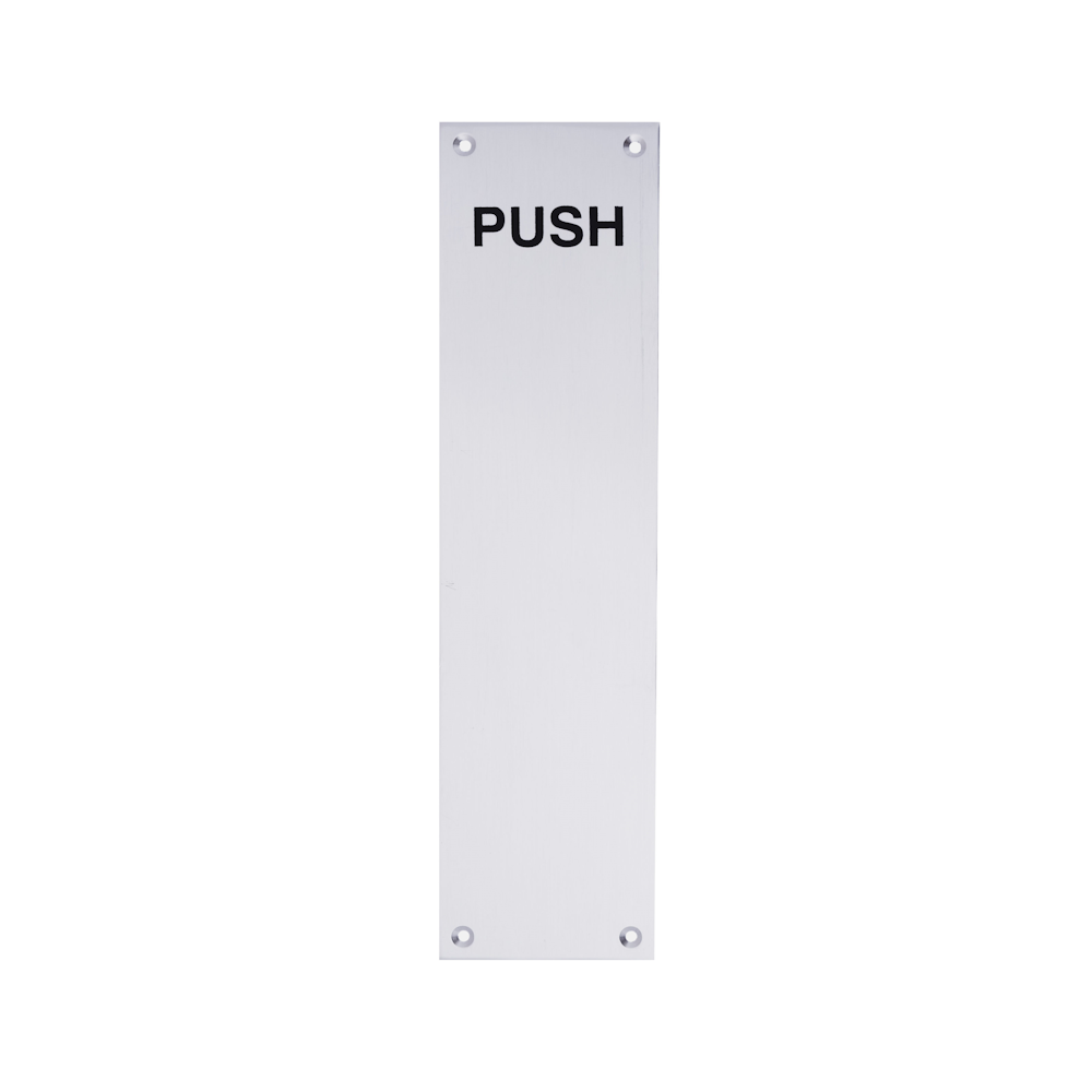 Eclipse J31415 Eclipse Finger Plate "PUSH" 305x76mm SAA - Premium Push Plate from Eclipse Hardware - Just $4.95! Shop now at W Hurst & Son (IW) Ltd