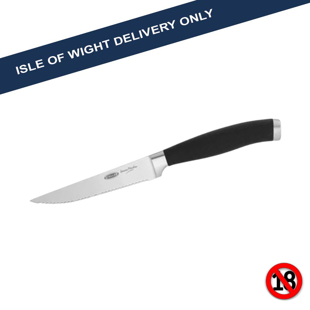 ** Stellar James Martin IJ05 11cm Steak / Serrated Knife Single Kitchen Knives STELLAR age restricted Brand_Stellar Collections_Kitchen Knives cooking & baking horwood Horwoods iowonly James Martin Kitchen & Dining Kitchen Knives Not Google Product Type_Single Kitchen Knives Restricted