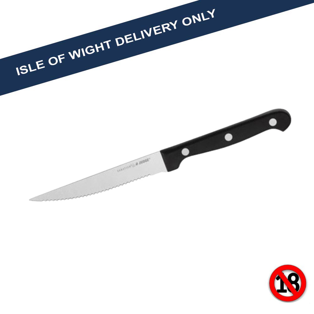 ** Sabatier & Judge IV43 Steak Knife Specialist Cutlery Horwood age restricted Brand_Judge Brand_Sabatier Collections_Cutlery Cutlery Dining & Tableware Gift Ideas horwood Horwoods iowonly Judge Kitchen & Dining Not Google Product Type_Specialist Cutlery Restricted Sabatier